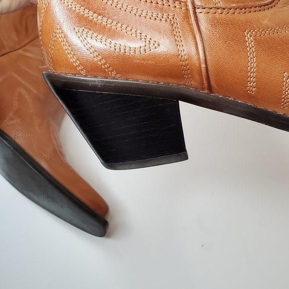 Cathy Jean Genuine Leather Cowboy boots size 6 - Picture 5 of 8